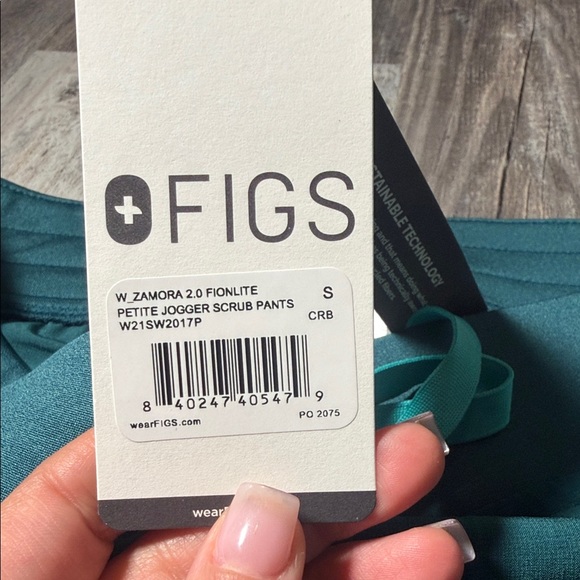 Figs Women BRAND NEW petite pants Caribbean Blue - Picture 5 of 5
